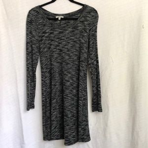 Grey Long sleeve t shirt dress. Perfect for the fall
